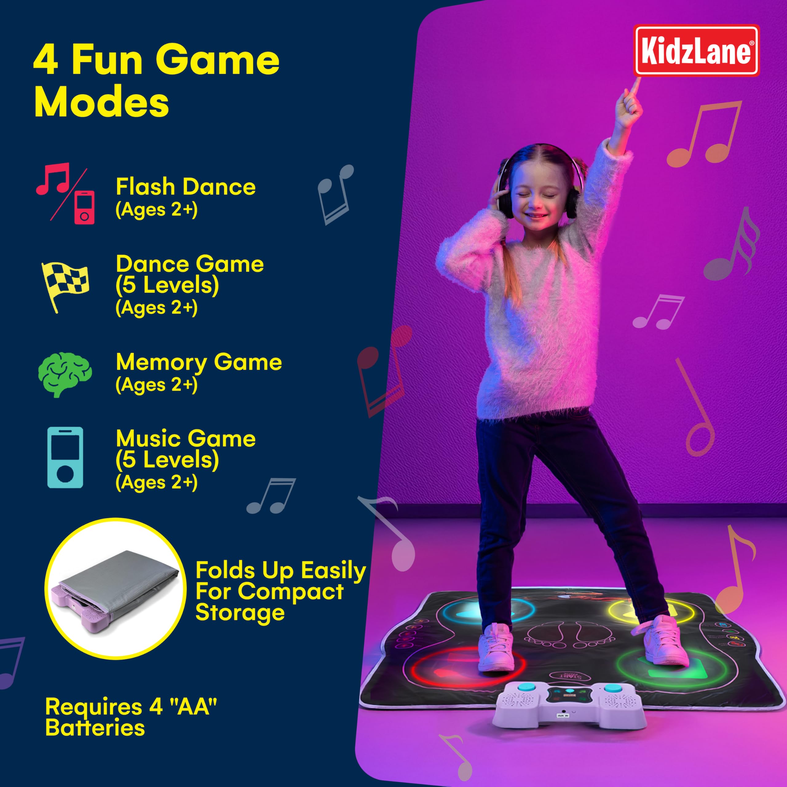 Amazon.co.jp: Kidzlane(キッズレーン) ダンスマット – 男の子&女の子